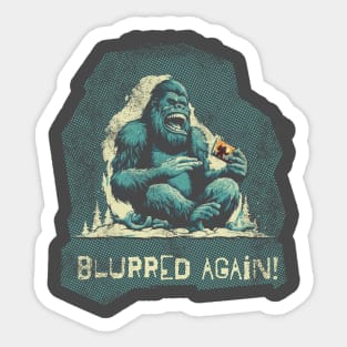 Blurred sasquatch Sticker